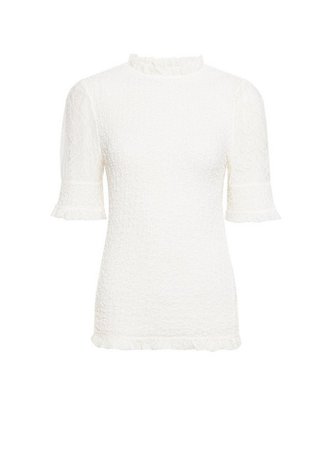 White Lace Puff Sleeve T-Shirt | Dorothy Perkins