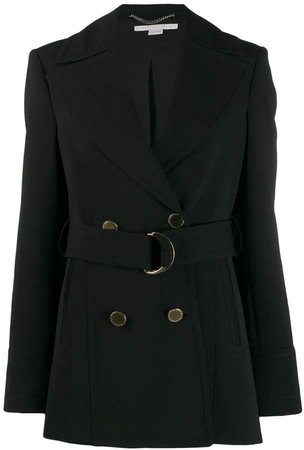 double-breasted belted coat