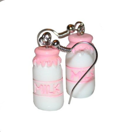 Cutie Milk Bottle Earrings cute kawaii kitsch milk bottle | Etsy