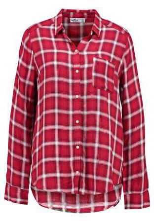 Hollister Co. PLAID - Women's shirt - red - Zalando.co.uk
