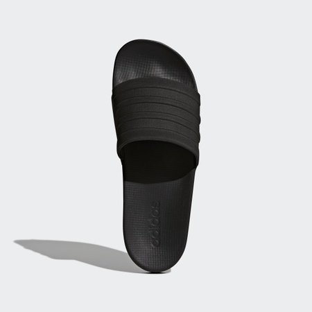 adidas adilette Cloudfoam Plus Mono Slides - Black | adidas US