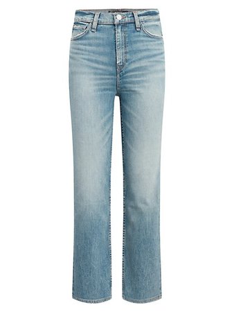 Hudson Remi High-Rise Straight Cropped Jeans | SaksFifthAvenue