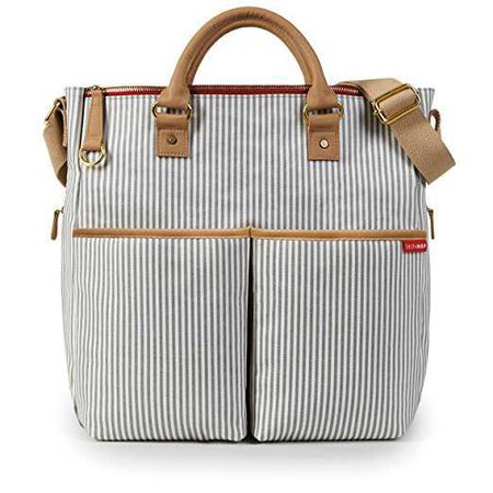Amazon.com : Skip Hop Duo Special Edition Carry All Travel Diaper Bag Tote with Multipockets, One Size, French Stripe : Diaper Tote Bags : Baby