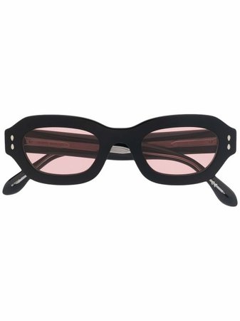 Shop Isabel Marant Eyewear geometric-shaped frame sunglasses with Express Delivery - FARFETCH