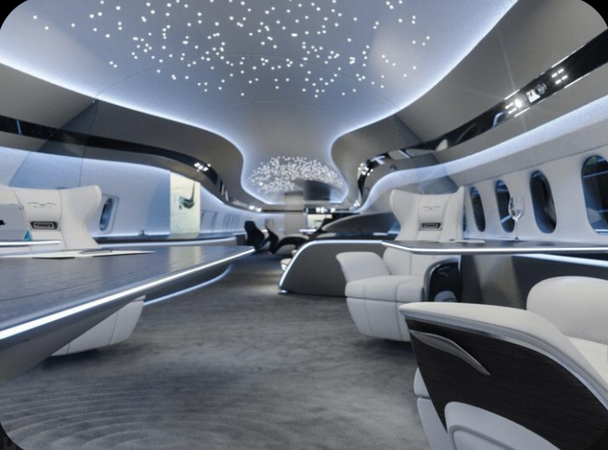 my futuristic private jet