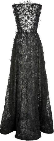 Jason Wu Collection Embellished Guipure Lace Gown