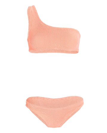 Hunza G Nancy One-Shoulder Bikini Set | INTERMIX®