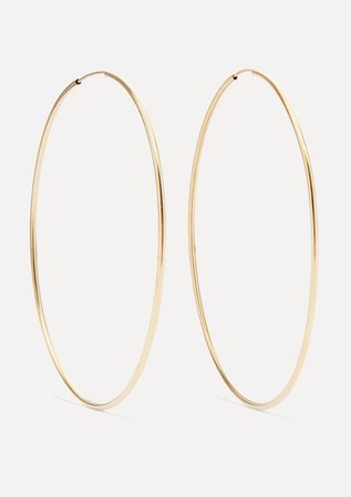 Loren Stewart | Infinity gold hoop earrings | NET-A-PORTER.COM