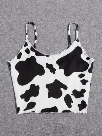 cow print top