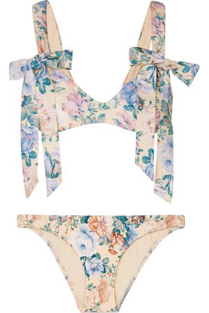 Zimmermann | Verity Bow floral-print bikini | NET-A-PORTER.COM