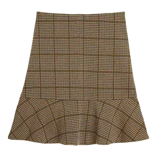 Check frill skirt  | Lindex
