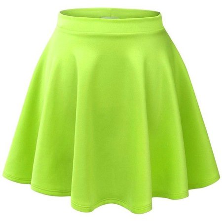 Lime Green Skater Skirt