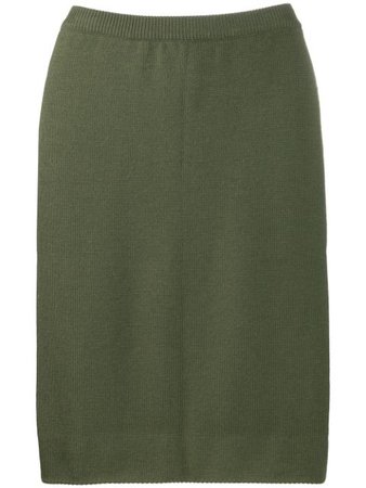 Green Céline Pre-Owned 1970s pre-owned pencil skirt - Farfetch