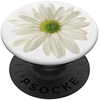 Amazon.com: Cute White Daisy Flower Yellow So Pretty On White Background PopSockets PopGrip: Swappable Grip for Phones & Tablets : Cell Phones & Accessories