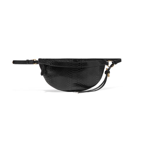 JESSICABUURMAN – MALOT Snakeskin Leather Waist Belt Bag