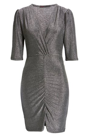 Women's Metallic Ruched Body-Con Cocktail Dress | Nordstrom
