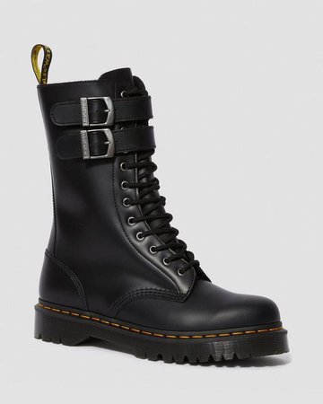 Dr Martens combat boots with buckle
