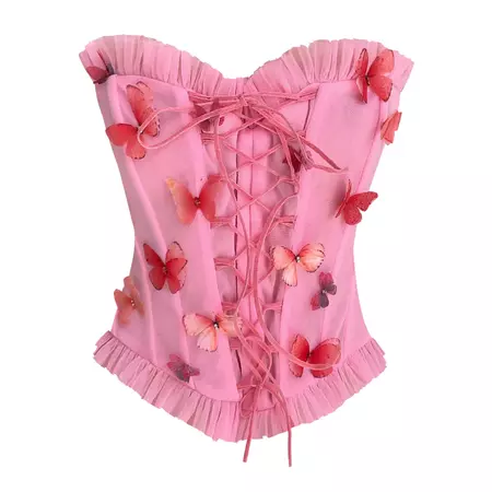 Pink Butterfly Corset – Lirika Matoshi