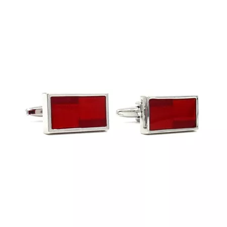 Mens Cufflinks red Striped Checkes Stainless steel Enamel Elegant Style Cuffs Premium Quality-in Ties & Handkerchiefs from Men's Clothing & Accessories on Aliexpress.com | Alibaba Group