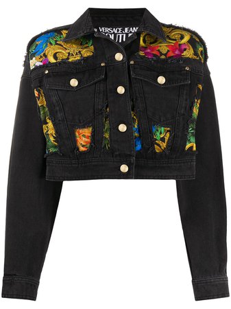 Versace Jeans Couture Baroque Panel Denim Jacket - Farfetch
