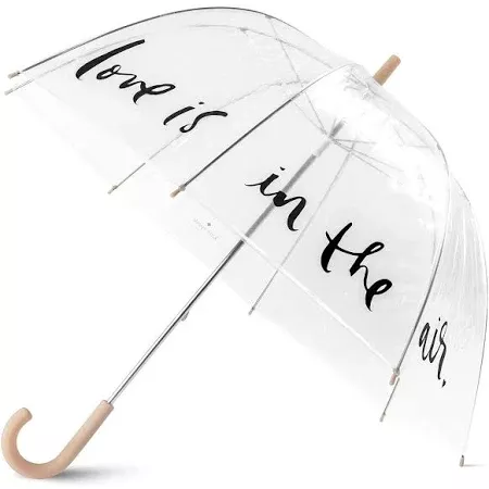 Kate Spade New York Clear Umbrella - Love Is in The Air