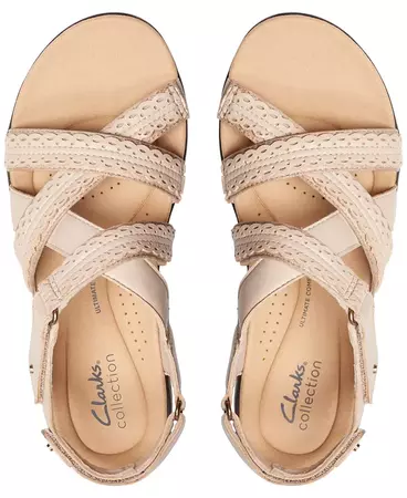 Clarks Women's Laurieann Rena Embellished Strappy Sandals - Macy's