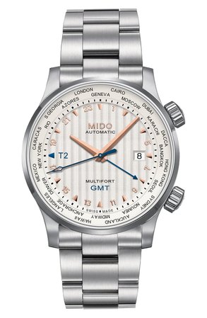 MIDO Multifort Automatic Bracelet Watch | Nordstrom