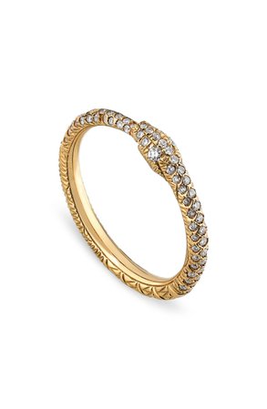 Gucci Ouroboros Diamond Pavé Snake Ring | Nordstrom