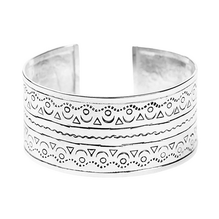 Sterling Silver Aztec Cuff Bracelet – Melanie Golden Jewelry