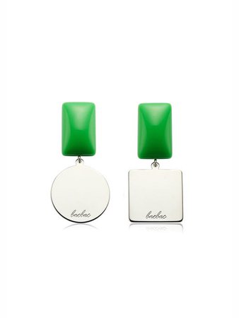 Pave Earring (neon green) | W Concept