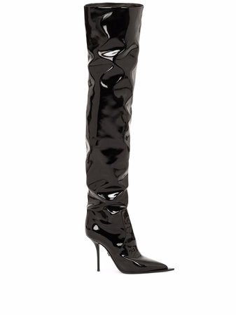 Dolce & Gabbana Cardinale 105mm thigh-high boots - FARFETCH