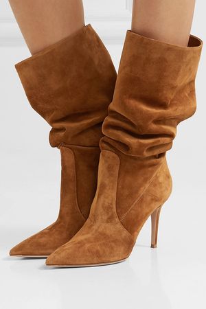 Gianvito Rossi | 85 suede knee boots | NET-A-PORTER.COM