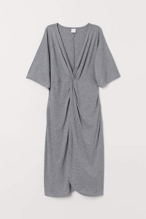 Draped Dress - Gray