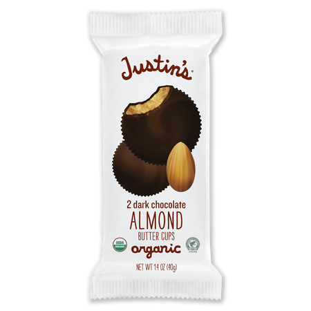 Justin’s almond butter cups chocolate candy