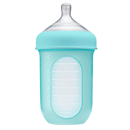 baby bottle blue silicone