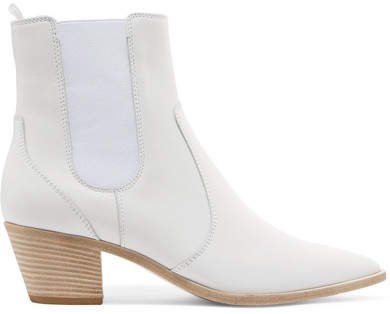 Austin 45 Leather Chelsea Boots - White