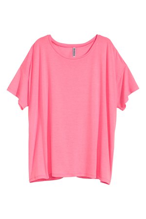 Oversized Top | Neon pink | SALE | H&M