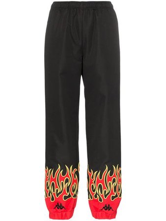 Charm's x Kappa fire print track pants $118 - Buy SS19 Online - Fast Global Delivery, Price