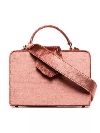 Mehry Mu pink Fey velvet box bag £495 - Shop Online - Fast Global Shipping, Price