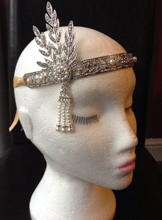 DAISY GREAT GATSBY 1920s headband tiara Hairband fascinator headband