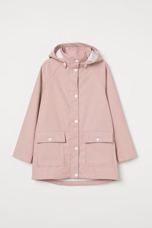 Hooded Rain Jacket - Pink