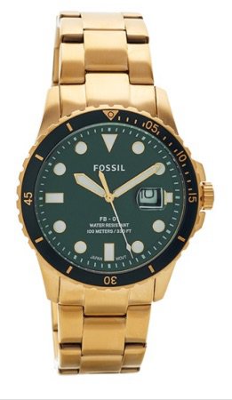 green gold watch