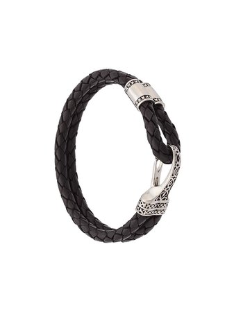 Shop black Nialaya Jewelry braided double wrap bracelet with Express Delivery - Farfetch