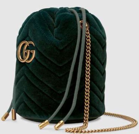 green Gucci bucket bag