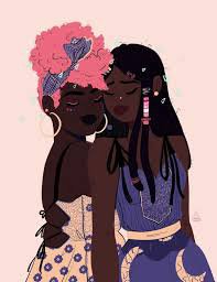 lesbian afro art - Google Search