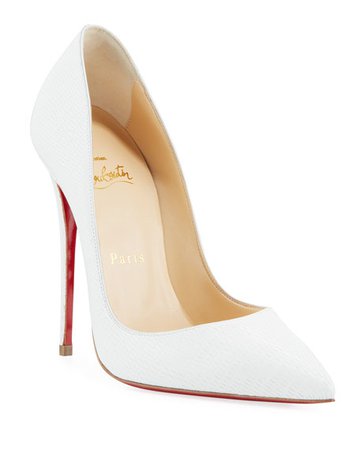 Christian Louboutin So Kate Embossed Red Sole Pumps
