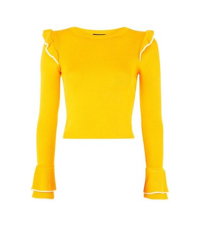 Mustard Yellow Crop Sweater