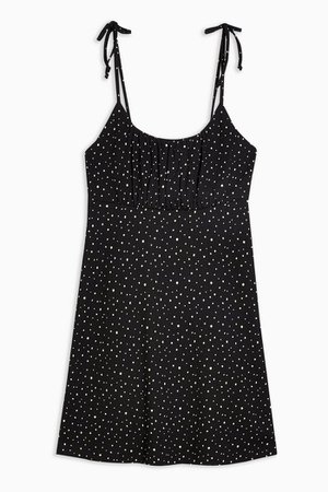 Spot Crinkle Mini Dress | Topshop