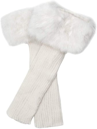womens white fur socks - Google Search