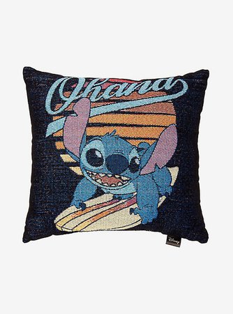 Disney Lilo & Stitch Surfing Tapestry Pillow